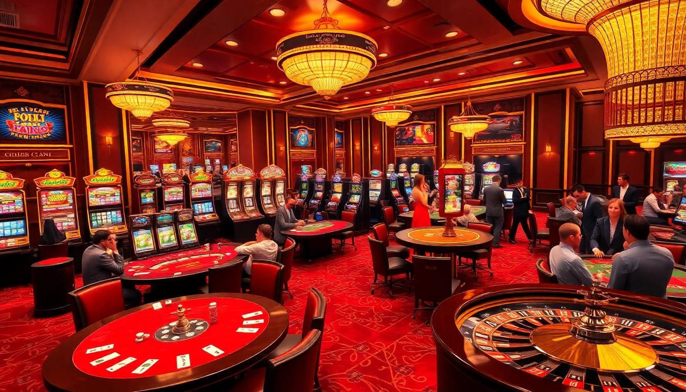 Exciting casino experience with poker tables and slot machines, connecting to https://sia-trade.org/ for thrilling gameplay.