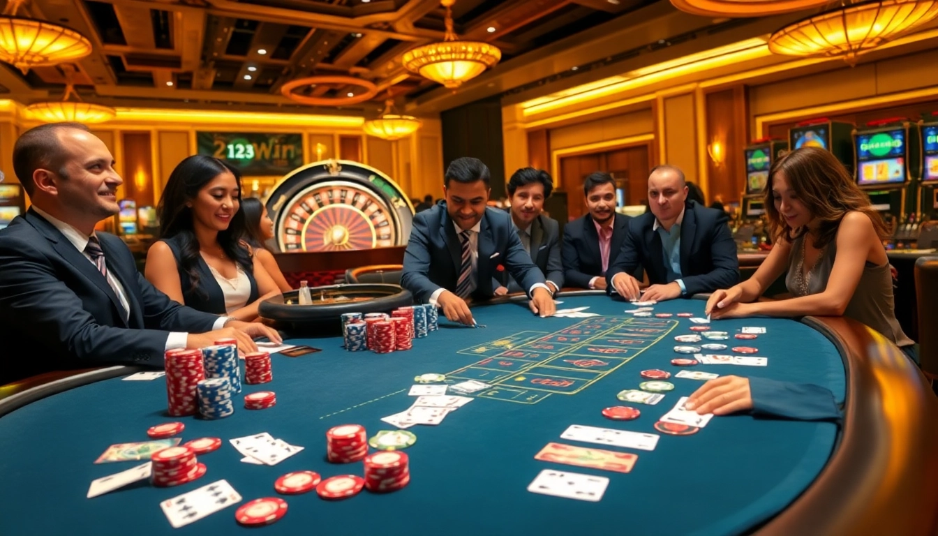 Experience thrilling gameplay at 123win com with engaging poker action and vibrant casino atmosphere.