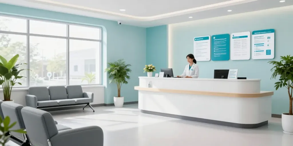 pharmacyweightloss - welcoming healthcare environment in a modern clinic.