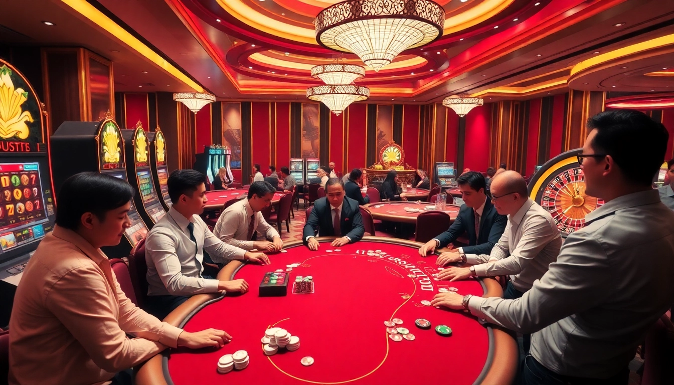 Intensely strategizing at the poker table in a luxurious setting featuring xo88t3 elements.