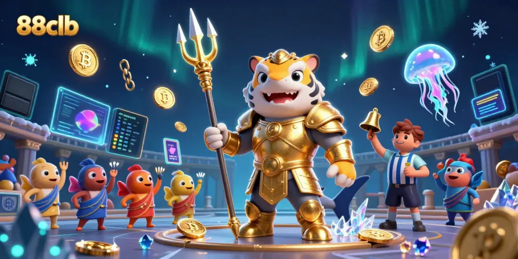 Engage in electrifying gaming experiences with 88clb's vibrant underwater casino adventure scene.