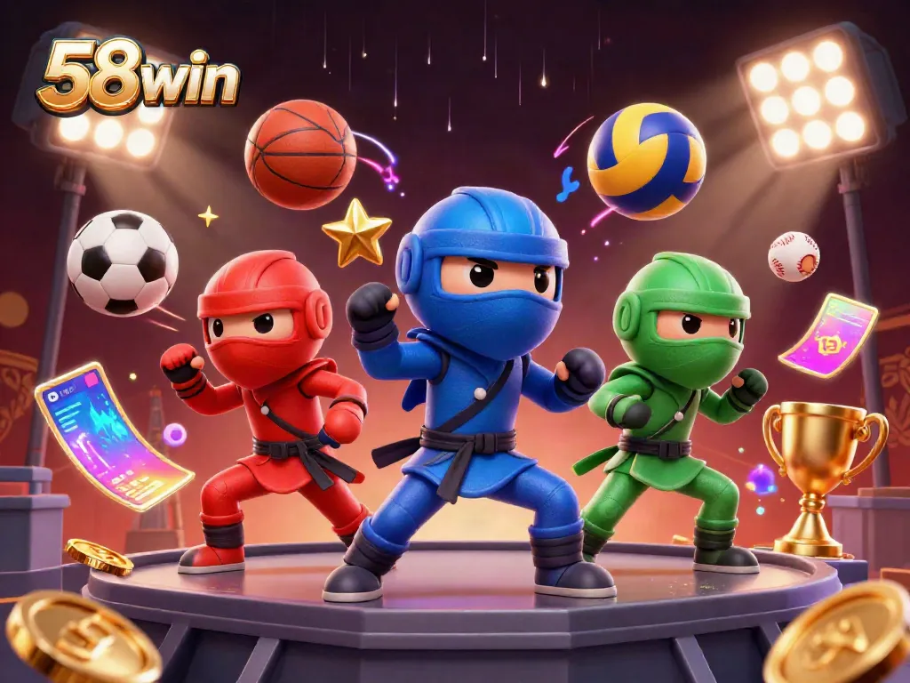 Engage in thrilling gameplay at 58win with vibrant characters and dynamic sports betting elements.