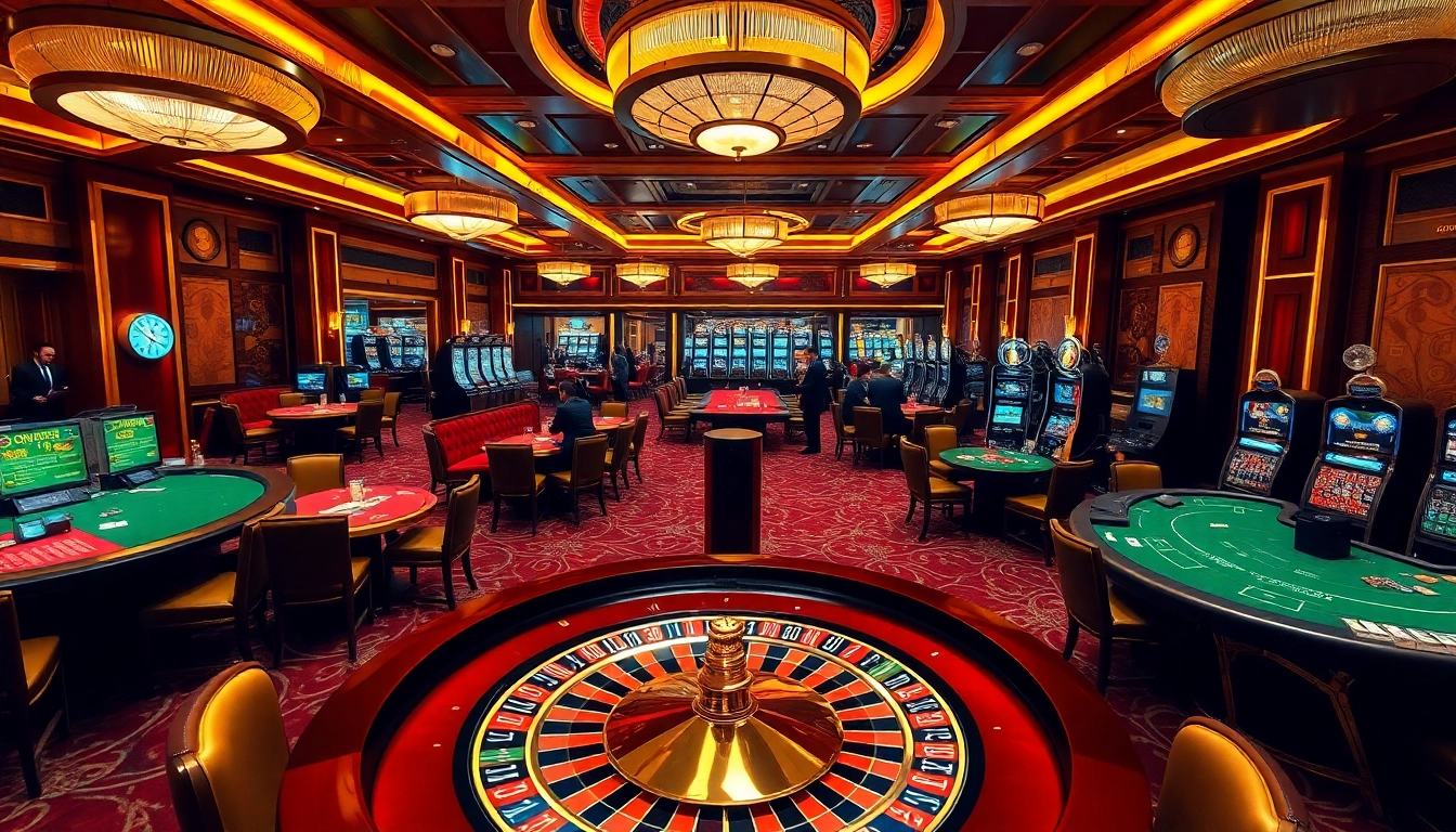 Experience luxury gaming at https://xx88.boats/, with glamorous casino tables and vibrant slot machines.