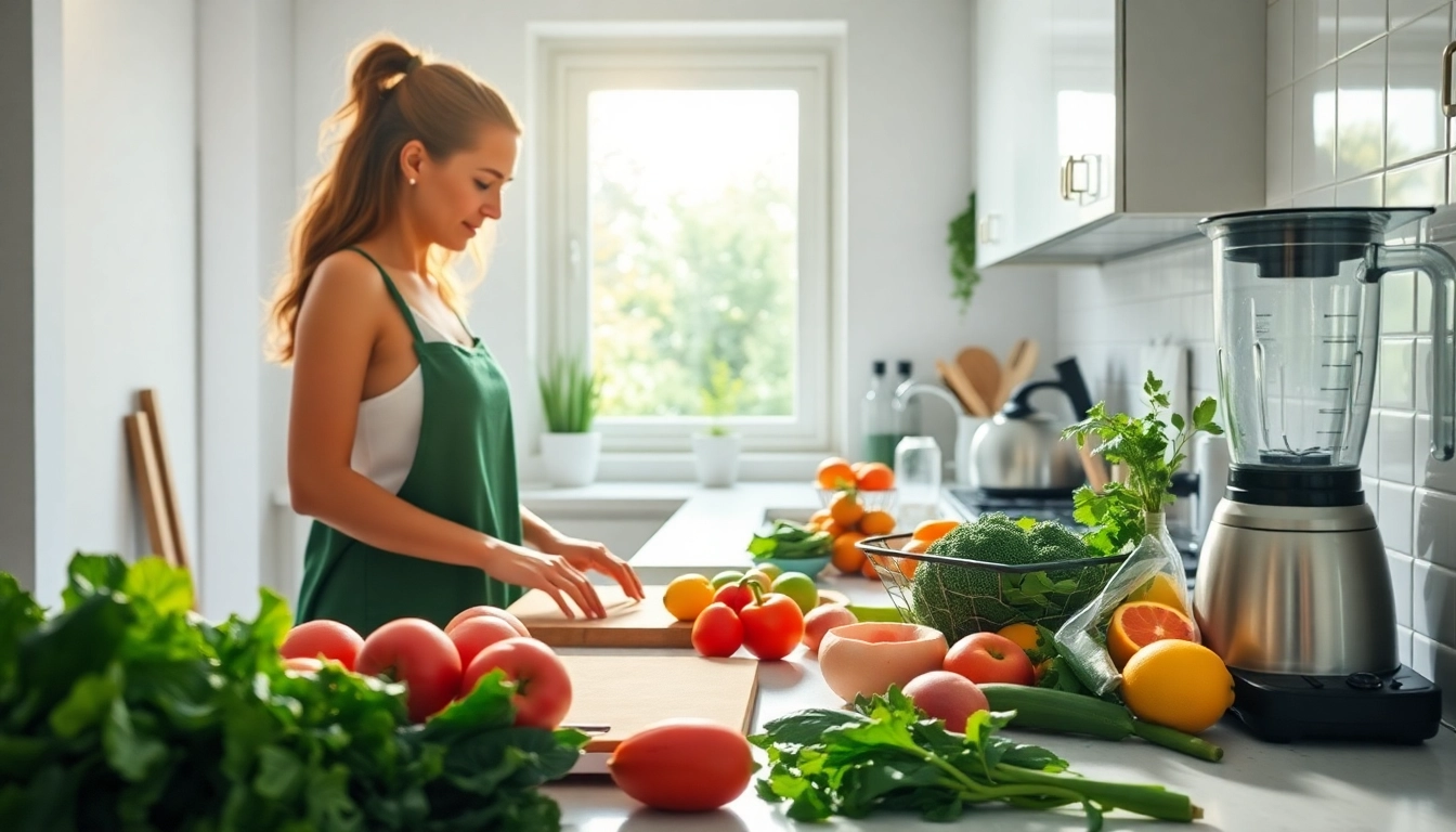 Person preparing healthy meals demonstrating effective weight loss techniques in a bright kitchen.