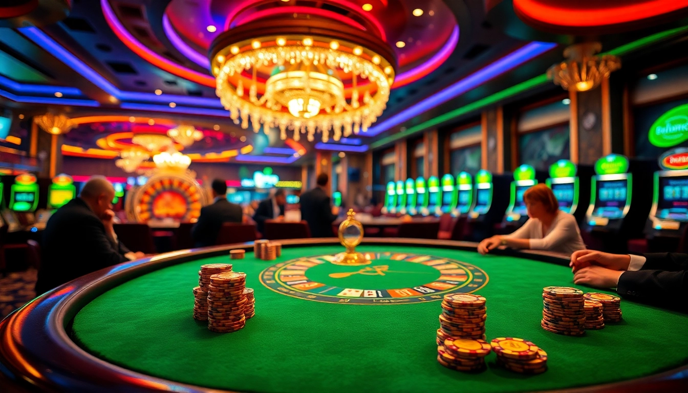 Players engaging with the 88i poker table, vibrant chips and cards creating excitement.