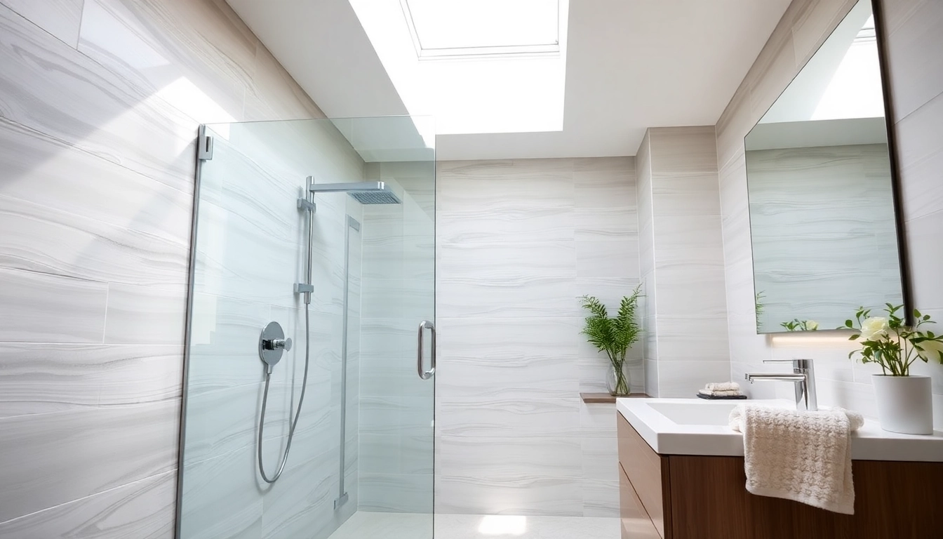 Transform your space with a contemporary wet room shower, featuring elegant glass panels and sleek fixtures.