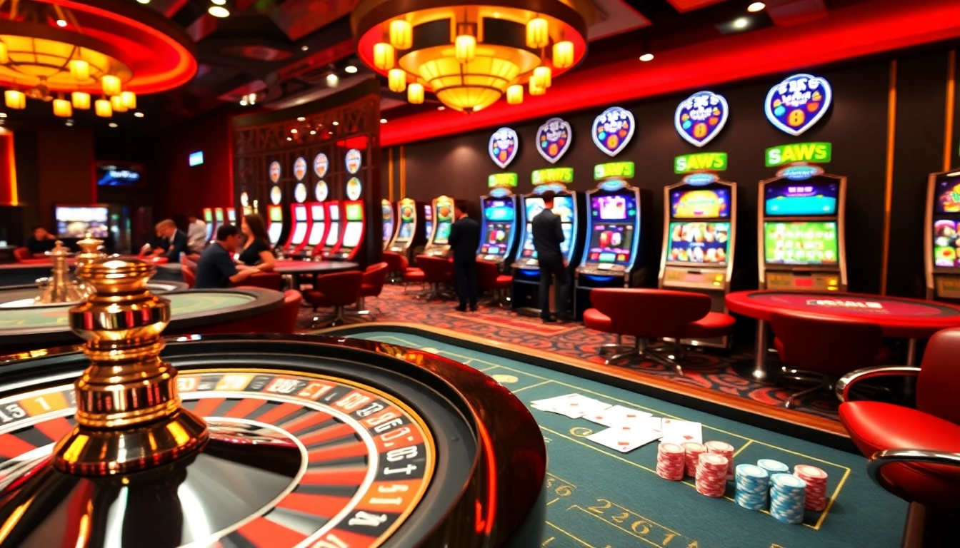 Exciting casino gaming experience at https:/sc88.bz/ with roulette, poker, and slot machines.