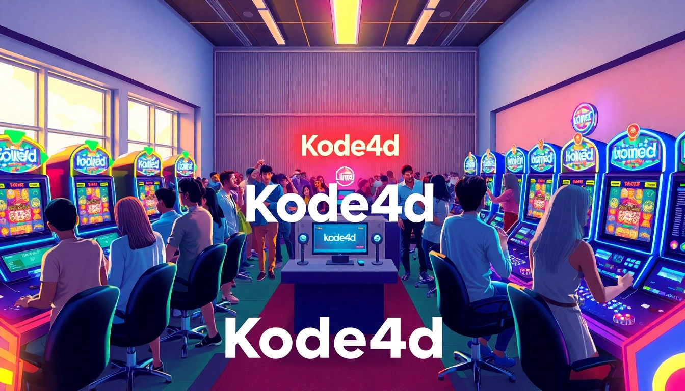 Kode4d link showcased in a vibrant online gaming environment with enthusiastic players.