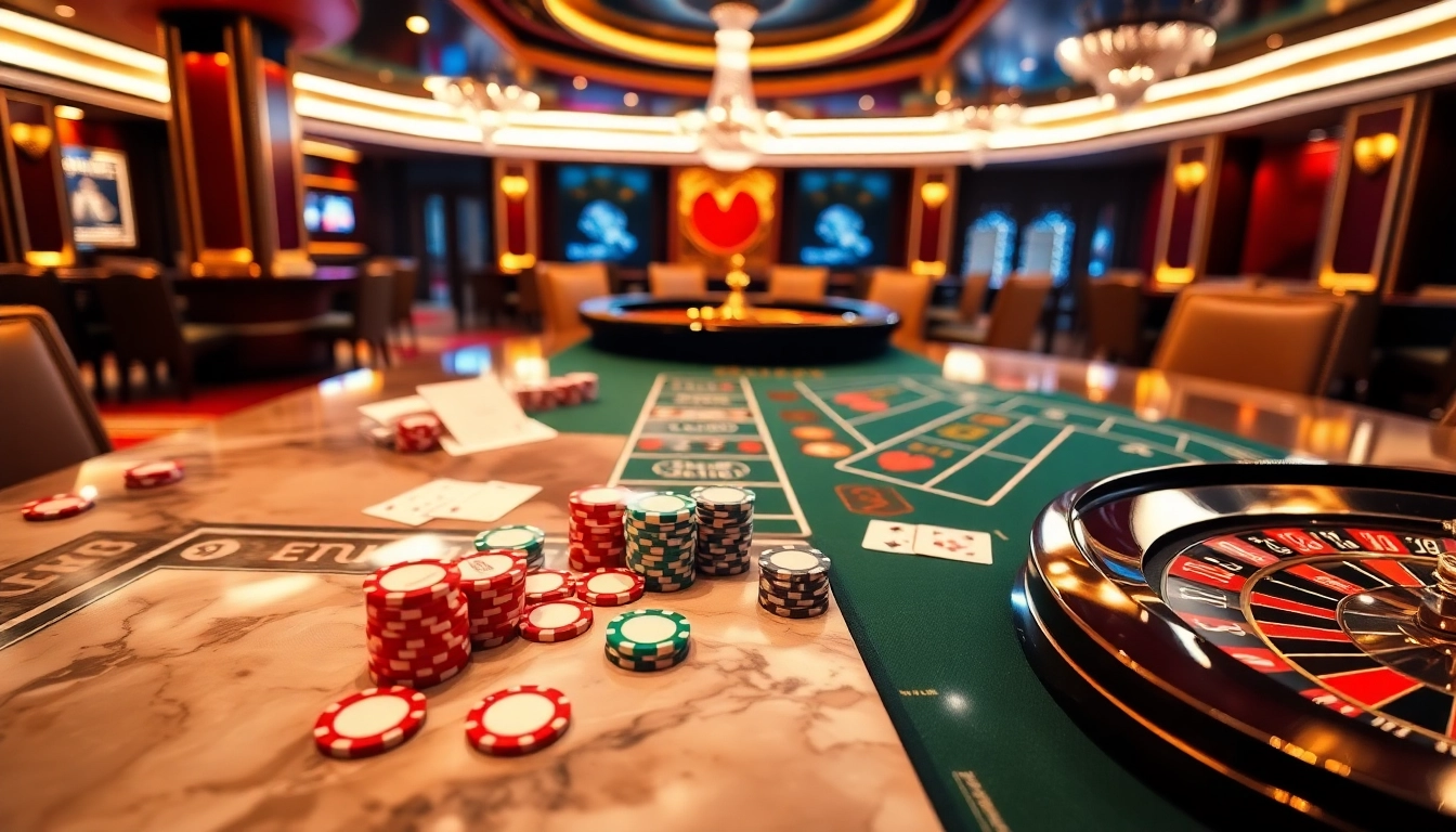 Experience excitement at 789club's vibrant casino table featuring colorful poker chips and bright cards.