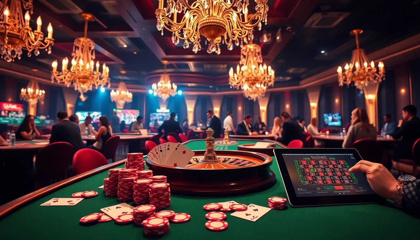 The thrilling atmosphere of https://rikvip.college/ with vibrant poker chips and crystal-clear roulette wheel.