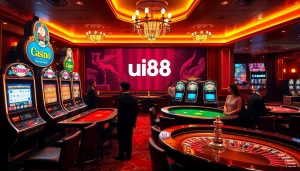 Enjoying thrilling games like poker and slots at nhà cái uu88's luxurious casino.