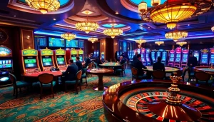 Experience the excitement of winning at F168.COM with vibrant casino tables and engaged players.