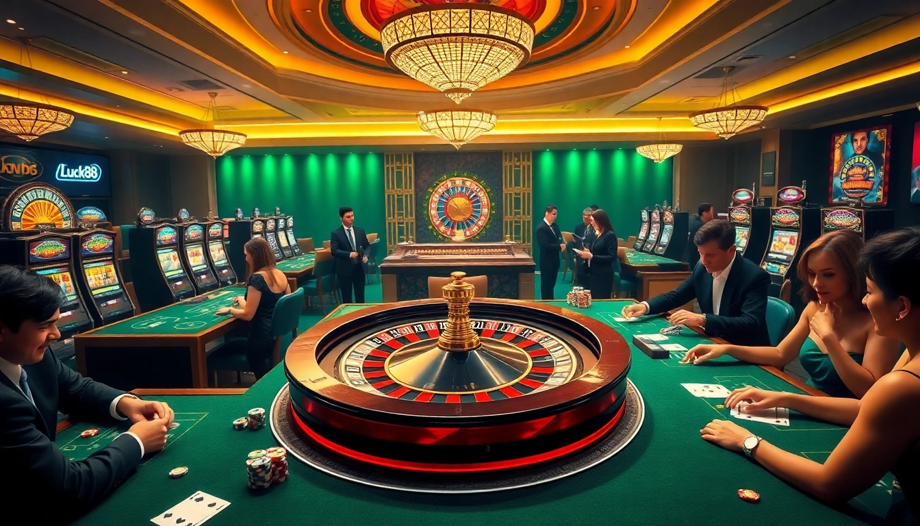 Engage in exhilarating gameplay at https://luck88com.net/ with poker chips and roulette.