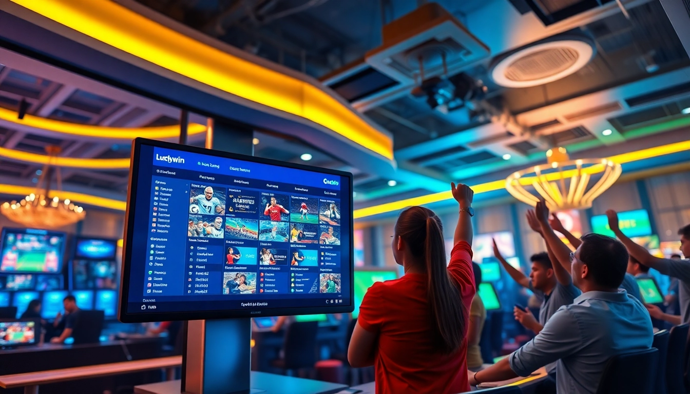 Experience the excitement of Luckywin's modern online casino with vibrant sports betting options.