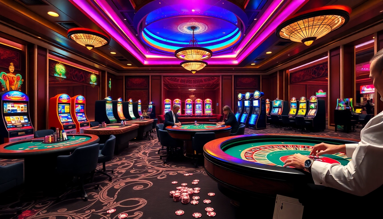 Players enjoying various casino games at F168.COM, experiencing luxury and excitement while gambling.