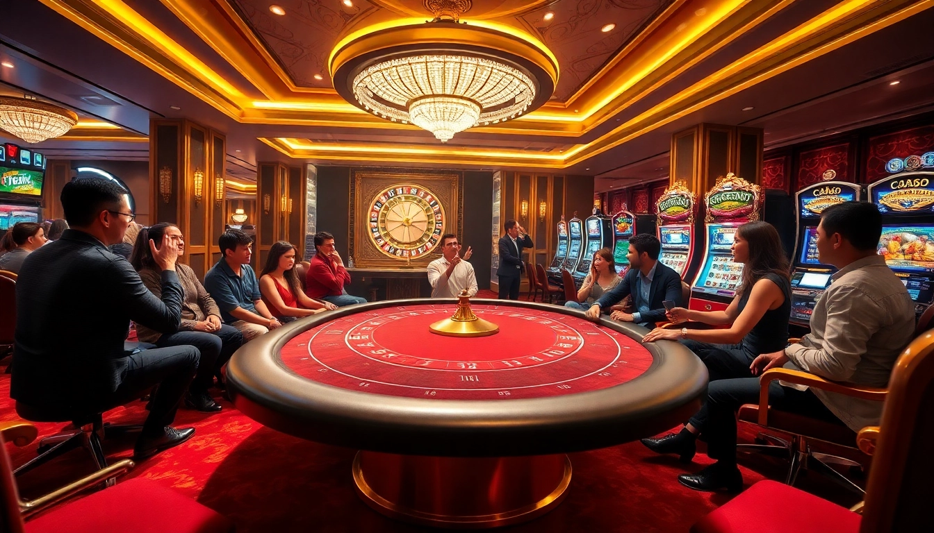 Experience excitement at MB66.COM with a vibrant poker table and thrilling casino atmosphere.