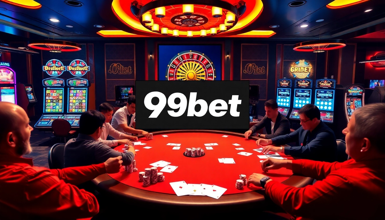 Action-packed gaming scene at 9bet casino with poker chips and roulette wheel.